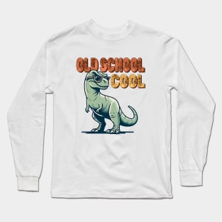 Cool old school dinosaur Long Sleeve T-Shirt